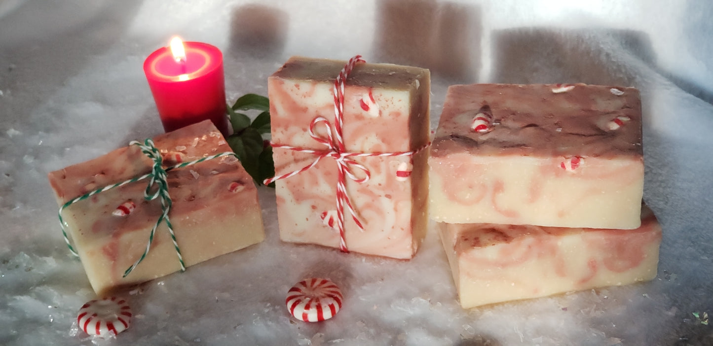 Peppermint Swirl Tallow Soap β Limited Edition π¬π