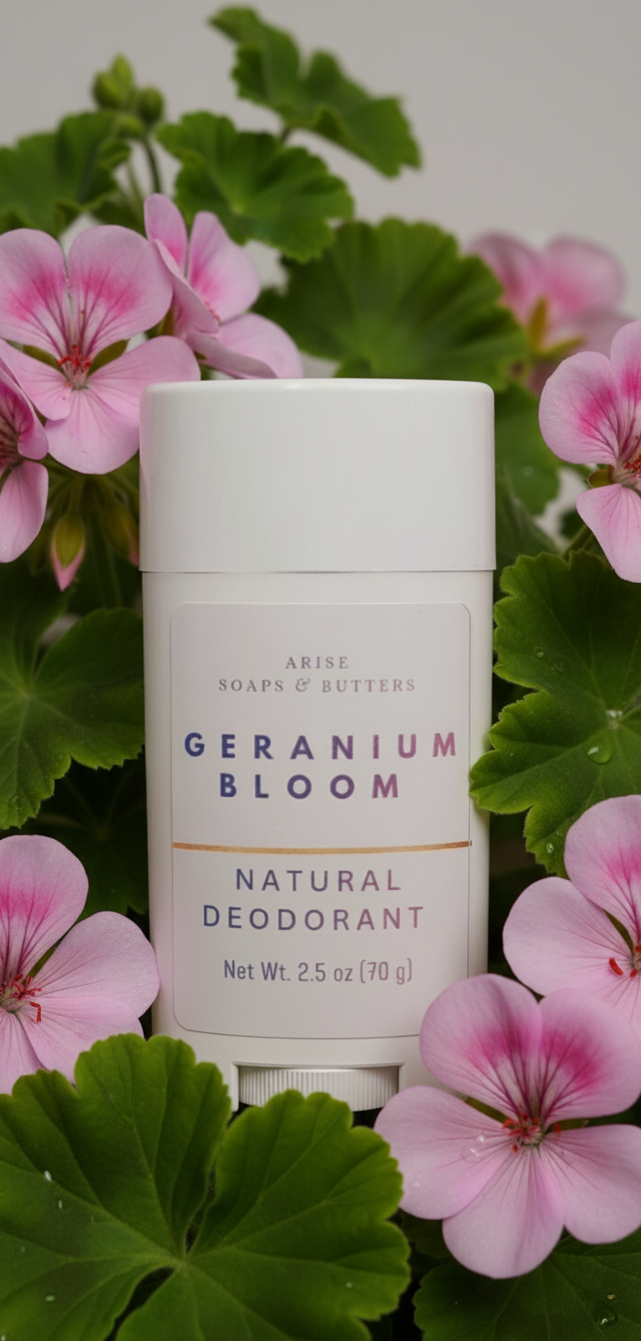 Geranium Bloom • Natural Deodorant • 2.5 oz