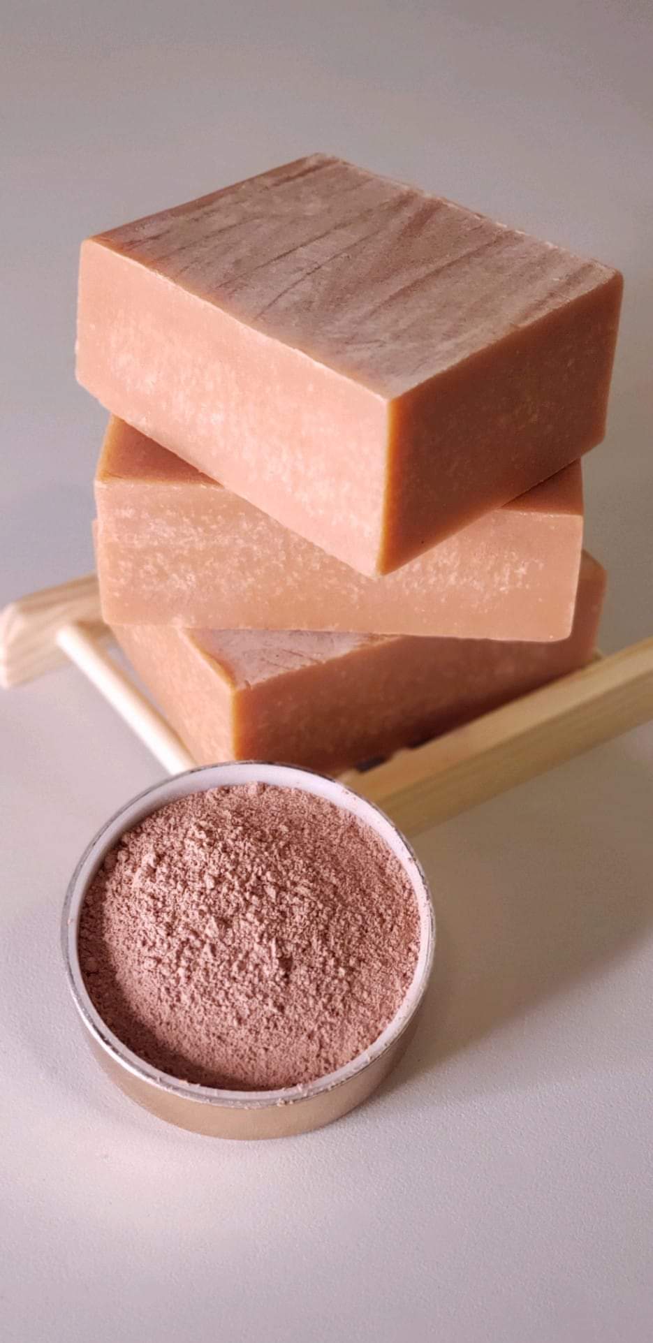 Bar Soap- French Pink Clay, Palmarosa